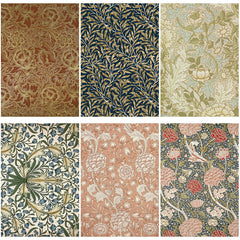 12 Sheets Large Vintage Paper Journal for Background DIY - Gift for Women Adults