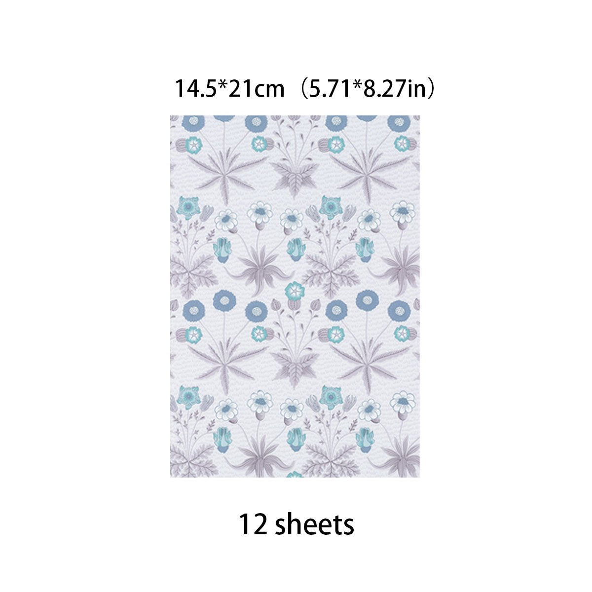 12 Sheets Large Vintage Paper Journal for Background DIY - Gift for Women Adults