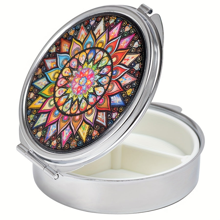 Portable Pill Box Medicine Organizer for Pocket or Purse Storage