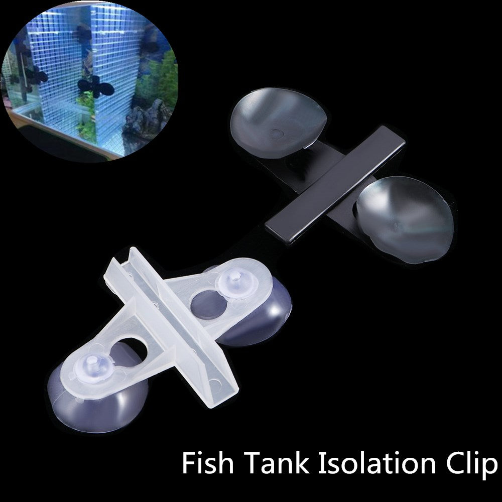 10PCS Aquarium Fish Tank Isolation Clip Glass Clamp