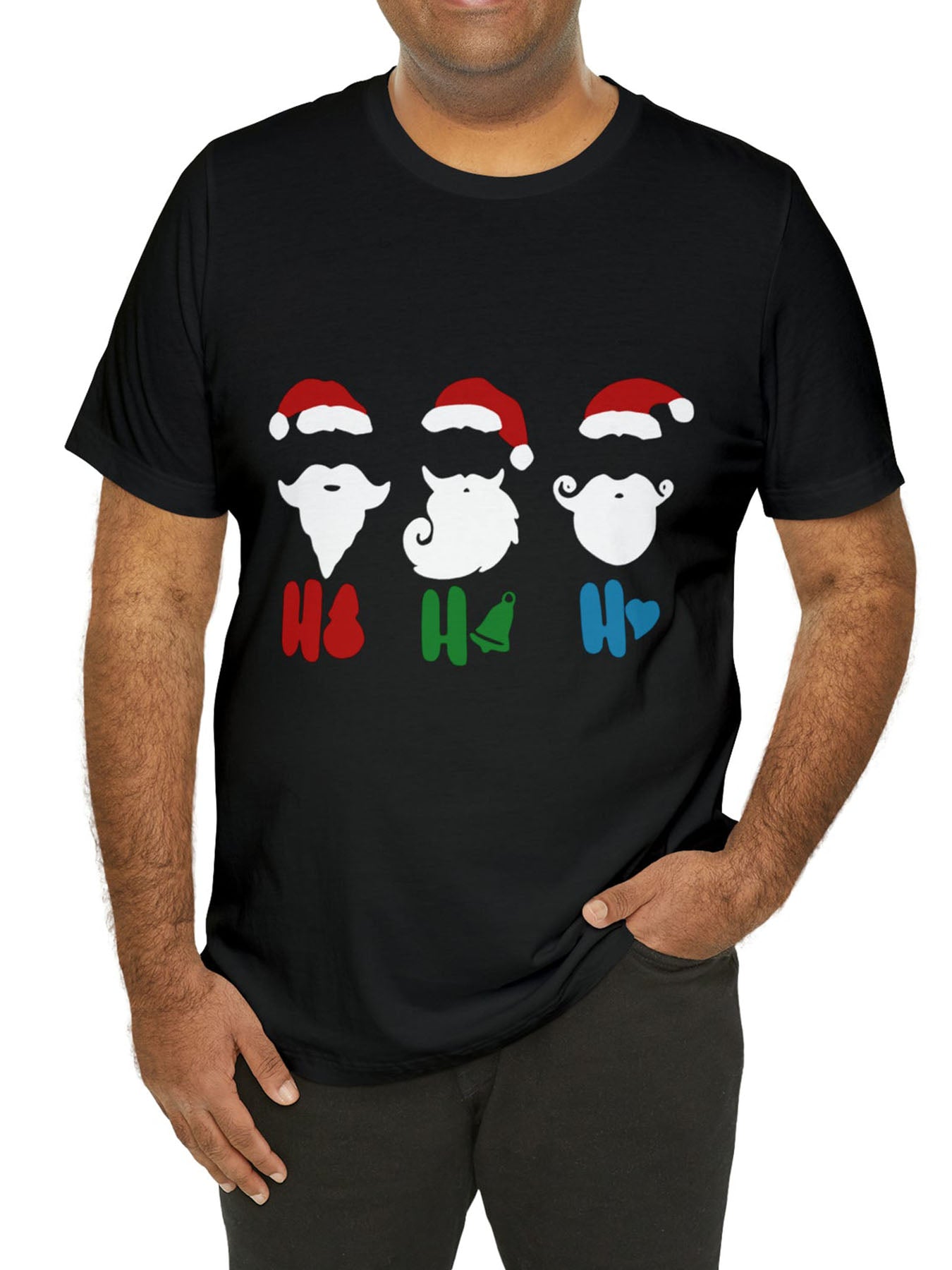 Men's Christmas Style Graphic Print T shirt Casual