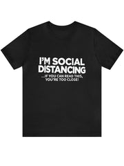 Men's Funny Letter Print T-shirt Casual Comfy Stretch Crew Neck Tee