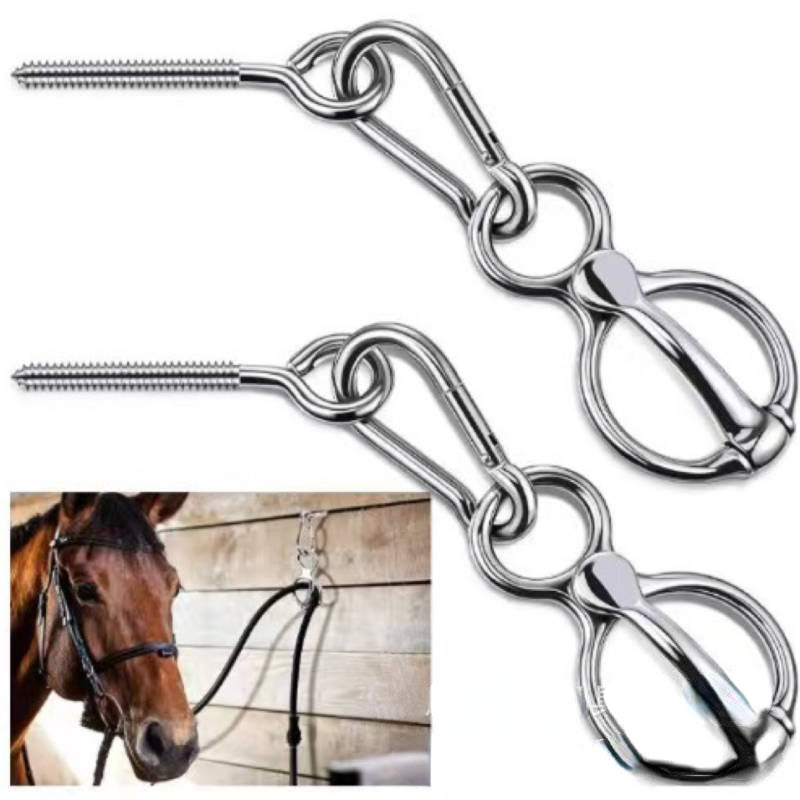 Horse Tie Ring for Horses - Horse Harness Buckle and Hook
