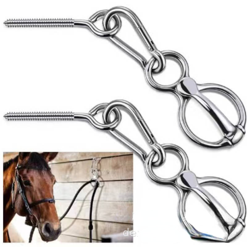 Horse Tie Ring for Horses - Horse Harness Buckle and Hook
