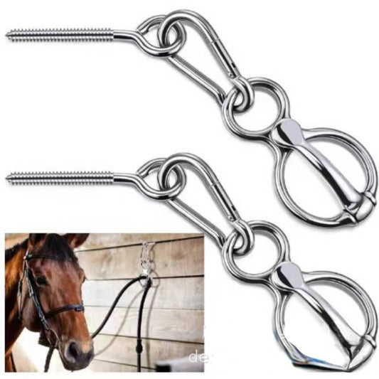 Horse Tie Ring for Horses - Horse Harness Buckle and Hook