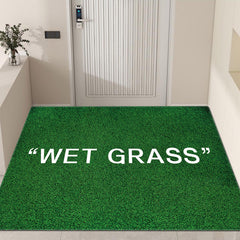 Green Grass Printed Rug Doorway Decorative Rug Living Room Floor Mat