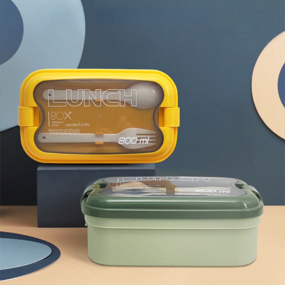 800ml Portable Plastic Lunch Box Sealed Leakproof