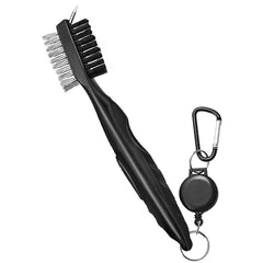 Portable Golf Club Cleaning Brush Set with Carabiner