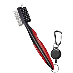 Portable Golf Club Cleaning Brush Set with Carabiner