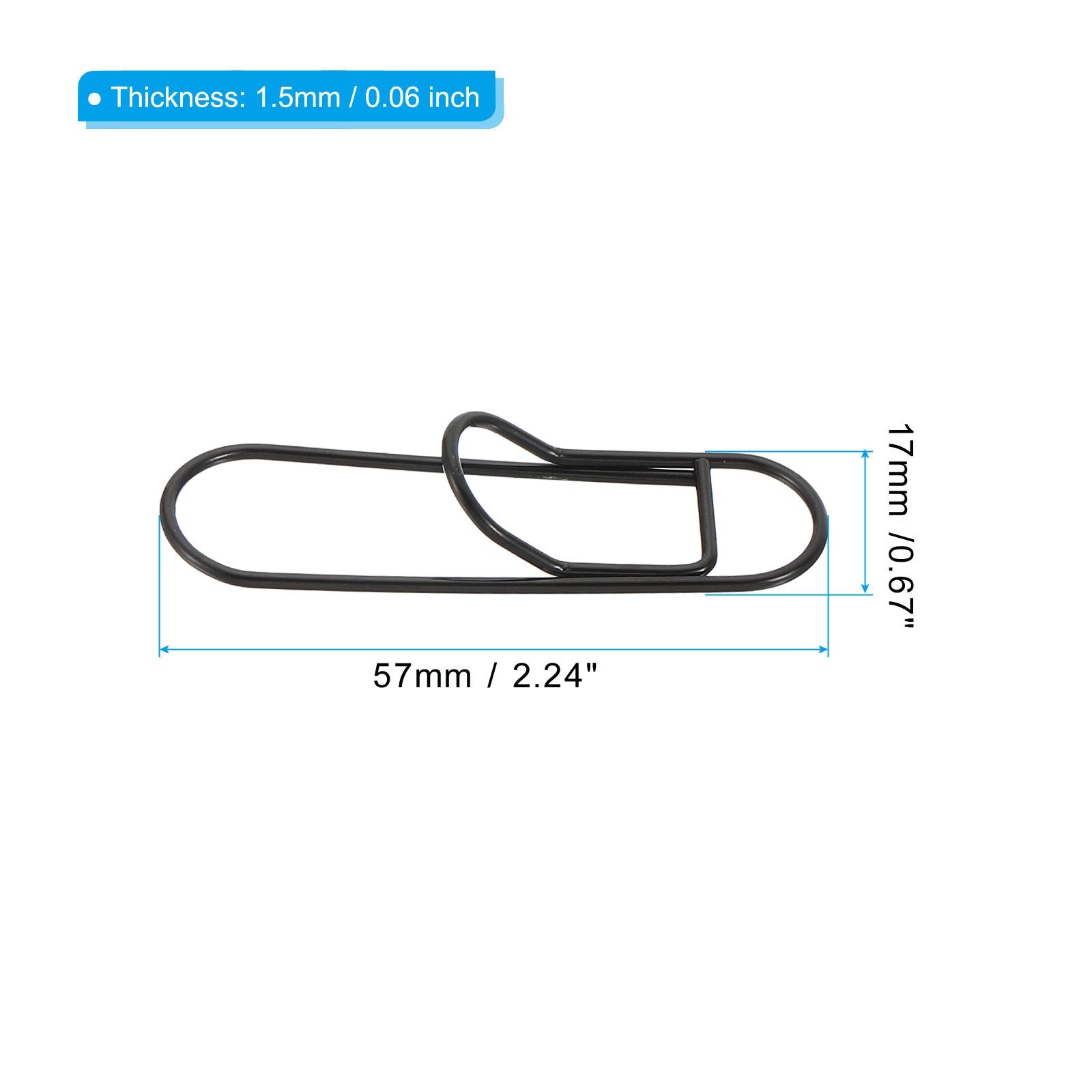 20pcs Paper Fix Clips Pen Holder Clip Pencil Clips Book Pin For Notebooks