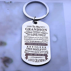 Creative Metal Keychain Pendant Stainless Steel Keychain Gift