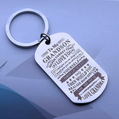 Creative Metal Keychain Pendant Stainless Steel Keychain Gift