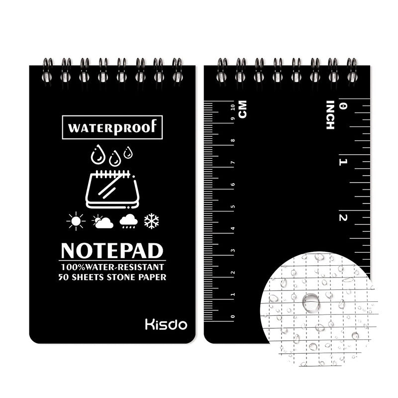 Waterproof Stone Paper Notebook All Weather Spiral Memo Stationery