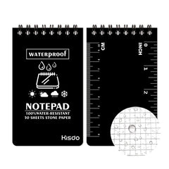 Waterproof Stone Paper Notebook All Weather Spiral Memo Stationery