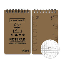 Waterproof Stone Paper Notebook All Weather Spiral Memo Stationery