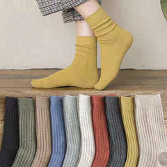 6pairs Men's Casual Mid Calf Socks for Autumn/Winter