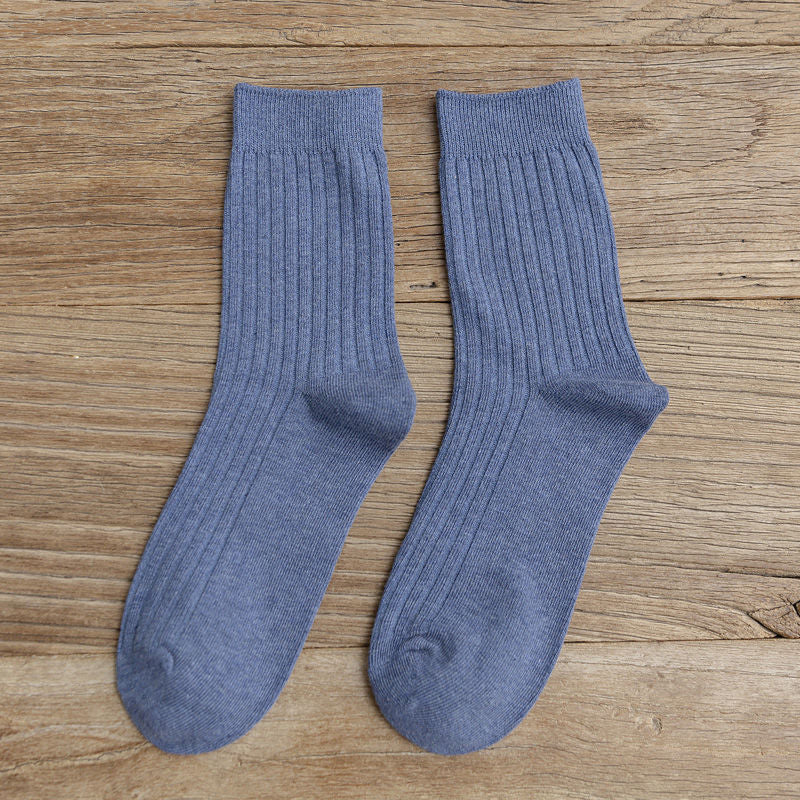6pairs Men's Casual Mid Calf Socks for Autumn/Winter