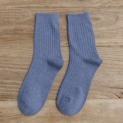 6pairs Men's Casual Mid Calf Socks for Autumn/Winter