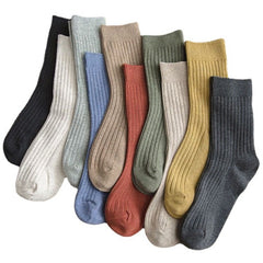 6pairs Men's Casual Mid Calf Socks for Autumn/Winter