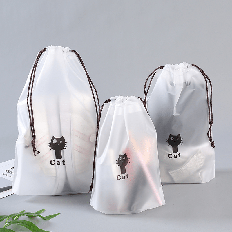 5Pcs Travel Waterproof Cosmetic Bag Drawstring Toiletry Kit Pouch