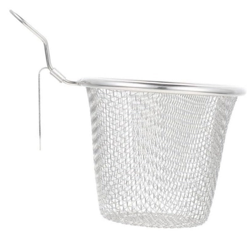 2pcs Stainless Steel Pasta Basket Pasta Strainer Frying Basket