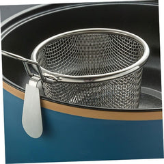 2pcs Stainless Steel Pasta Basket Pasta Strainer Frying Basket