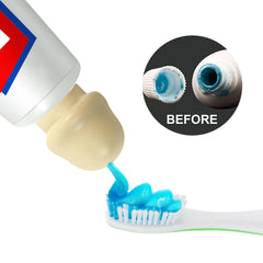 Self Closing Toothpaste Cap Dispenser for Adults - Portable Dustproof Squeezer