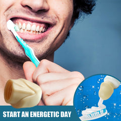 Self Closing Toothpaste Cap Dispenser for Adults - Portable Dustproof Squeezer