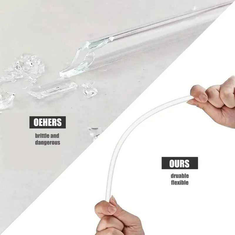 6pcs Reusable Straws with Cleaning Brushes for Tumbler Cups