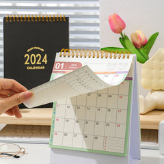 Desktop Calendar with Stickers and 18 Months Organization
