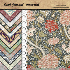 12 Sheets Large Retro Journal Decoration Paper DIY Student Stationery Arts Craft