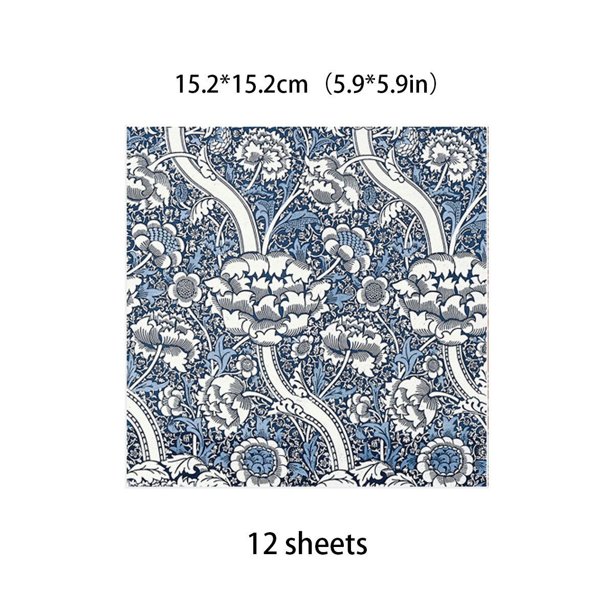 12 Sheets Large Retro Journal Decoration Paper DIY Student Stationery Arts Craft