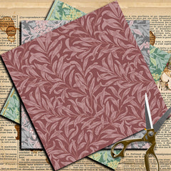 12 Sheets Large Retro Journal Decoration Paper DIY Student Stationery Arts Craft