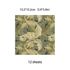 12 Sheets Large Size Material Paper Retro Journal Decoration Diy Tools Student