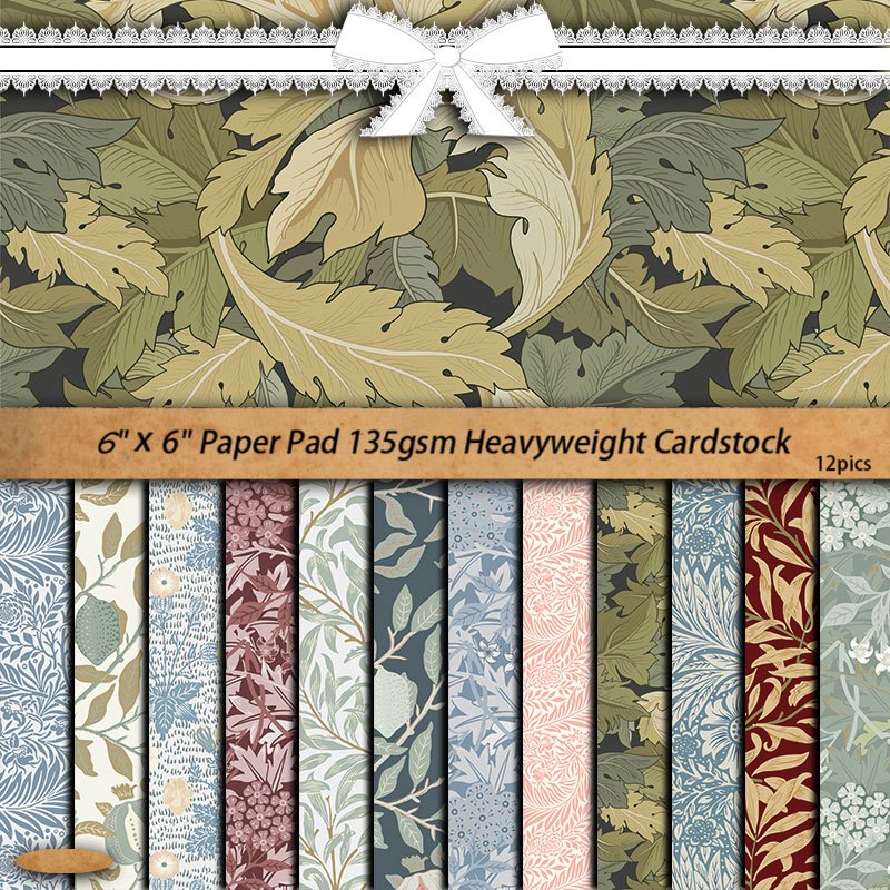 12 Sheets Large Size Material Paper Retro Journal Decoration Diy Tools Student