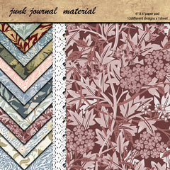 12 Sheets Large Size Material Paper Retro Journal Decoration Diy Tools Student