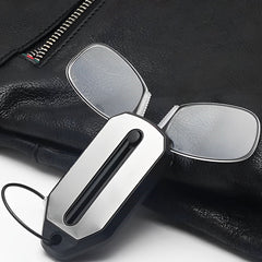 Folding Legless Nose Clip Reading Glasses Keychain Men Women Mini Portable