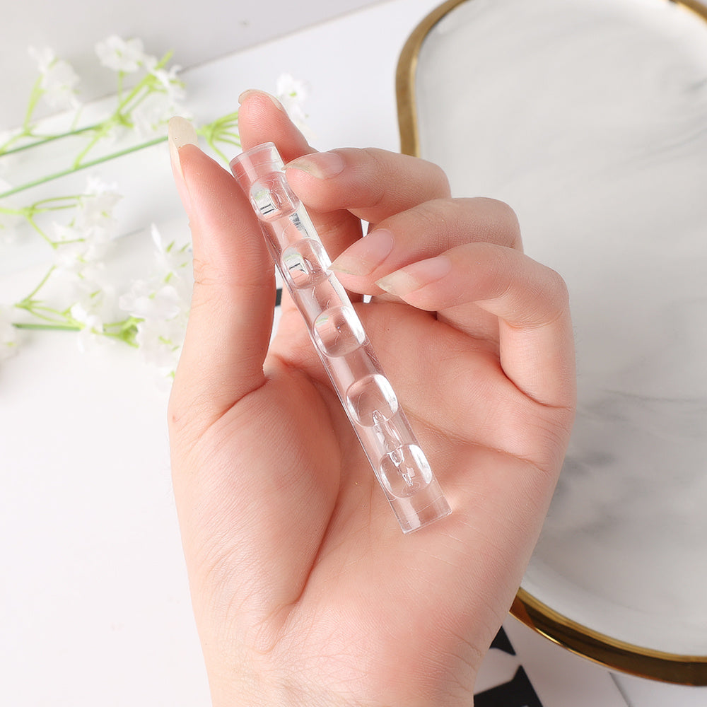 5 Slot Transparent Brush Rack Acrylic Display Holder