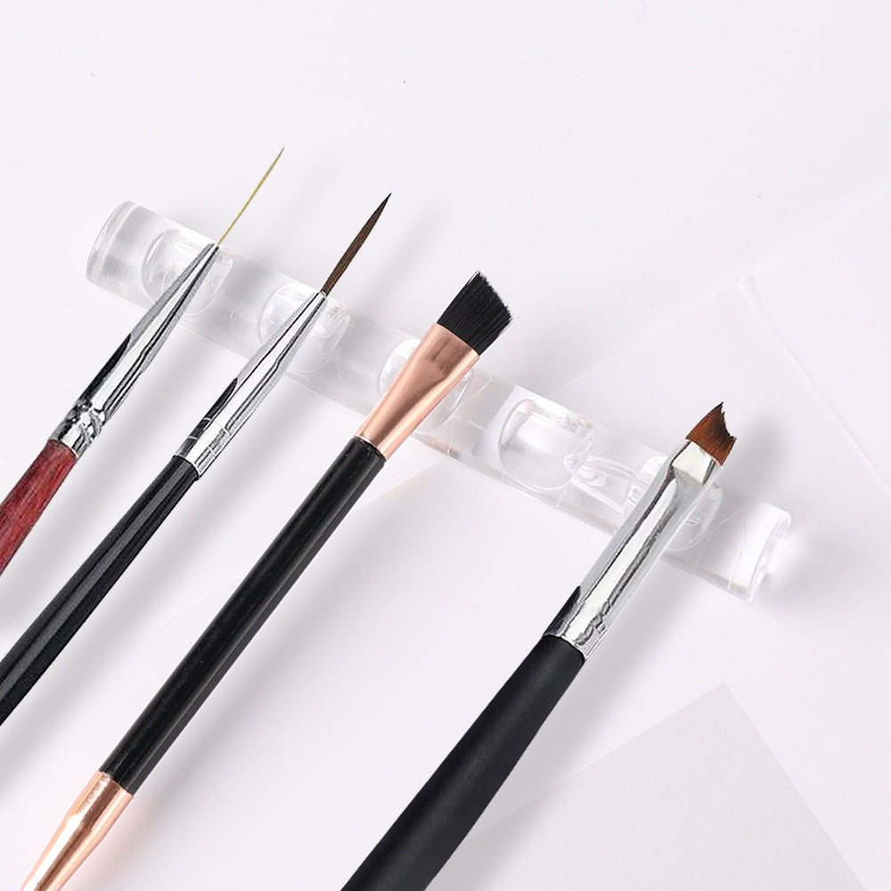 5 Slot Transparent Brush Rack Acrylic Display Holder