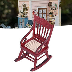 1:12 Dollhouse Rocking Chair Wooden Furniture Toy