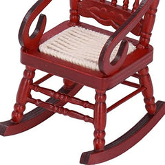 1:12 Dollhouse Rocking Chair Wooden Furniture Toy