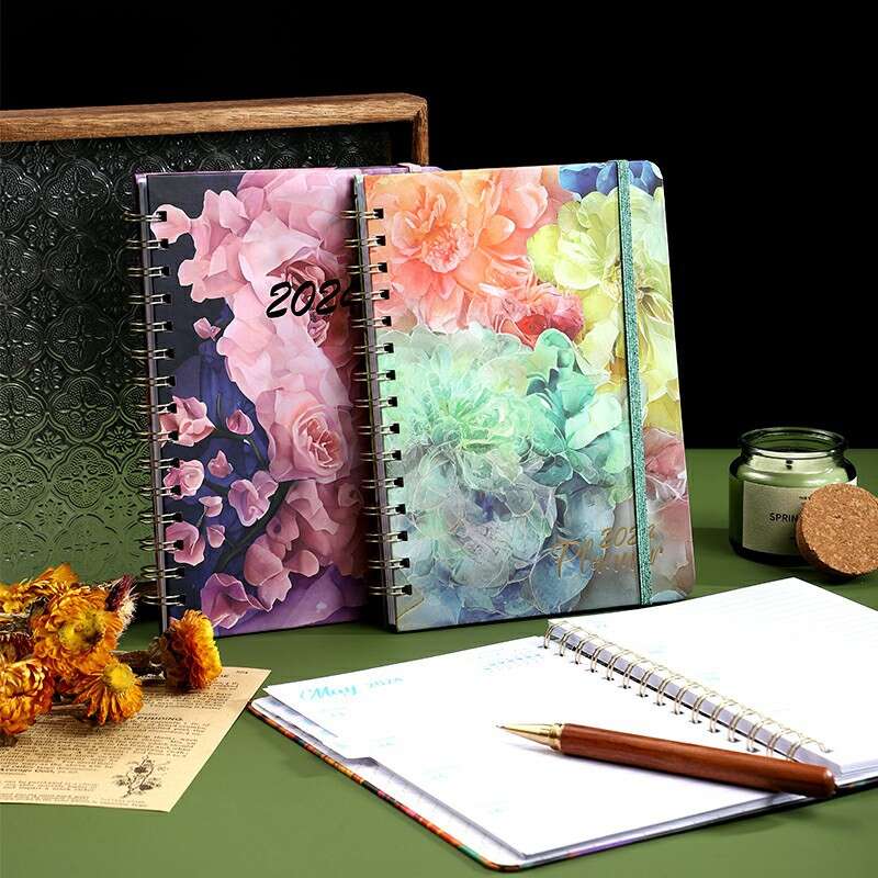 Weekly Planner Spiral Coil Book Schedule Diary English Book