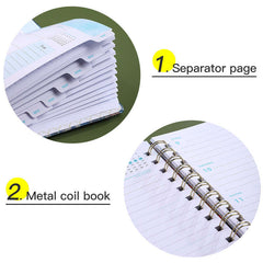 Weekly Planner Spiral Coil Book Schedule Diary English Book