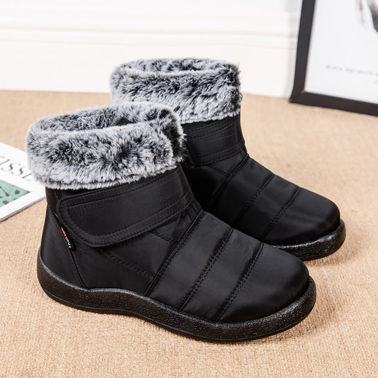 Women's Waterproof Snow Boots Fleece Lining Thermal Ankle Boots