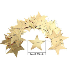 10pcs Glitter Star Garland Banner for Party Decoration