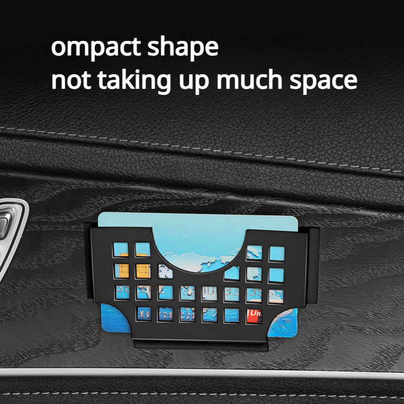 Car Multifunctional Card Holder Sticky Business Ticket Holder