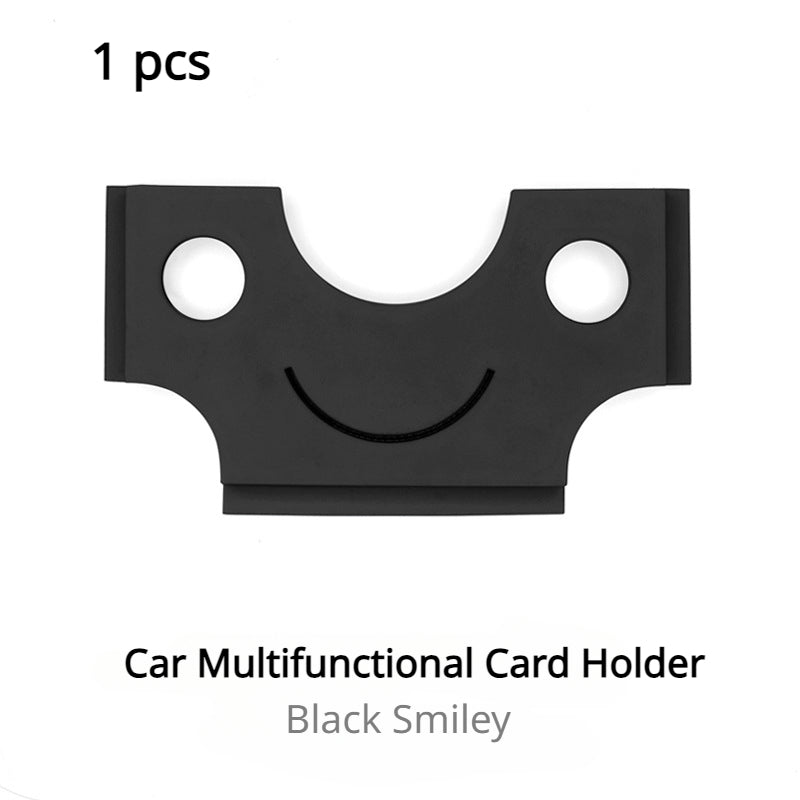 Car Multifunctional Card Holder Sticky Business Ticket Holder