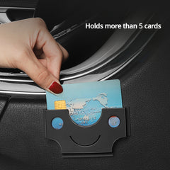 Car Multifunctional Card Holder Sticky Business Ticket Holder