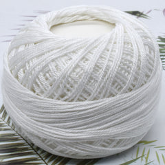100% Cotton Lace Hand Knitting Yarn 3 Ply Yarn DIY Knitting Gift 50g