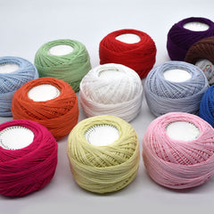 100% Cotton Lace Hand Knitting Yarn 3 Ply Yarn DIY Knitting Gift 50g